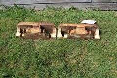 (2) Oliver Front End Tractor Weight Racks