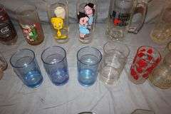 White Castle Coca Cola Glasses, Looney Toon Glasses, Glass Mugs, Glasses, Coors Glass, and Misc. Glassware