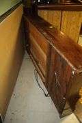 72 Inch W Headboard and (2) Folding Checkerboard Tables
