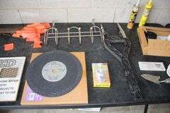 Flags, Expanded Metal, Door Hanger,  50 Ft Fish Tape, Downspout Strainers, and Misc. Items