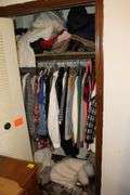 42 Regular Leather Jacket, Large Leather Jacket, Sweaters, Jackets, Suitcases, and Misc. Clothes