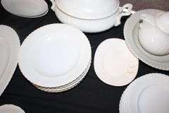 Kaiser Teapots, Serving Plates, Plates, Bowls, Saucers, Cups, Soup Tureens, Sugar Canister, and Gravy Boat