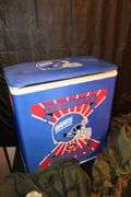 New York Giants Clothes Hamper, US Army Bag, US Army Size Medium Jacket, Army Bags and Fanny Pack, Tent Blankets, Fabric, and Misc.