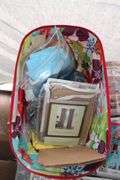 Craft Patterns, Ironing Board, and (2) Baskets