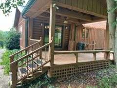 PARCEL 1: LOG HOME - BASEMENT - GARAGE - 1.2 ACRES: 487 Quiggins Lane, Leitchfield, KY 42754