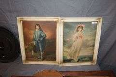Ship Wheel Clock, Framed Pictures, Clock, and Misc. Wall Hangings