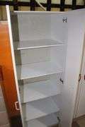 (2) 2-Door Wooden Storage Cabinets and 4-Drawer Chest of Drawers