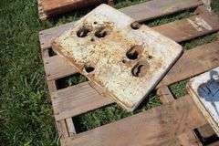 (2) Oliver Slab Tractor Weights