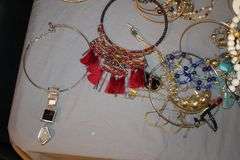 Gorget Necklaces, Necklaces, Bracelets, Bolo Tie, Shirt Pins, and Misc. Costume Jewelry