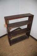 Tater Box, 4 Tier Shelf, 4 Tier Metal Shelf, Footstool, (2) Ironing Boards, and Pillow