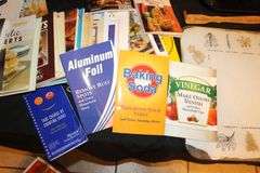 Keurig Coffee Maker, Stainless Knife Set, Cook Books, Glass Cutting Board, Back Scratcher, Shower Hooks, and Misc.