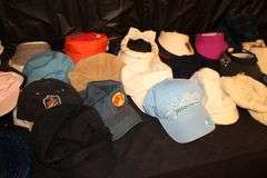 Vizors, Sun Hats, Ball Caps, Beanies, and Misc. Hats