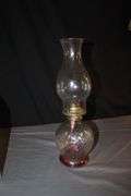 Oil Lamp with Globe and (2) Electric Lamps with Shades