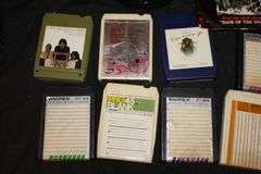 Misc. 8 Track Tapes, 45 Records, and Cassette Tape Case