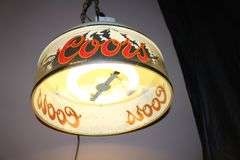 Circular Hanging Coors Beer Light