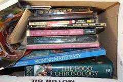 Webster Dictionary, Reader's Digest, and Misc. Books