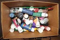Sewing Fabric, Doll Shoes, Batting, Ribbon, Crafting Foam, Paint, Paint Brushes, and Misc. Crafting Supplies