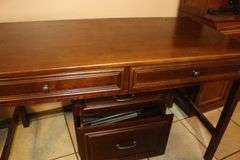 2 Drawer Table and 2 Drawer End Table on Wheels