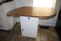 Drop Leaf Wooden Cabinet