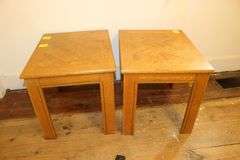 (2) Wooden End Tables