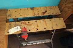 Folding All Bench 2 Work Table with 2.5 in Jaw Bench Vise