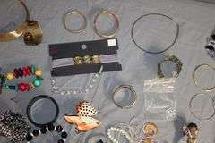 Gorget Necklaces, Necklaces, Bracelets, Bolo Tie, Shirt Pins, and Misc. Costume Jewelry