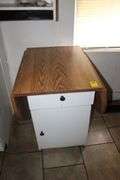 Drop Leaf Wooden Cabinet