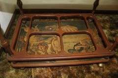 Marble Top Plant Stand and Glass Top Bar Cart