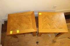 (2) Wooden End Tables