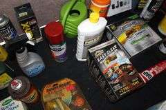 Light Bulbs, Watering Can, Cleaning Wipes, Pressure Washer Concentrate, Glass Cutting Board, Brush, and Misc.