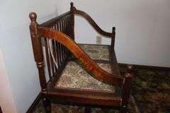 (2) Cushion Spindle Back Bench