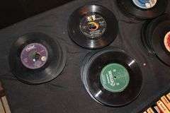 Misc. 8 Track Tapes, 45 Records, and Cassette Tape Case