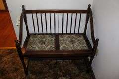 (2) Cushion Spindle Back Bench