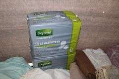 Depend Pads for Men, Blankets, Sheets, and Pillow Cases