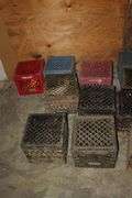 (11) Plastic Milk Crates and PVC Elbows