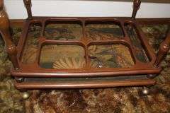 Marble Top Plant Stand and Glass Top Bar Cart