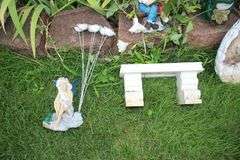 Shepherds Hooks, Planting Foam Stand, and Misc. Yard Figurines