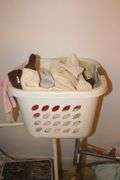 Step Stool, Walker, Brooms, Cane, Sheets, Door Gate, Towels, Plunger, and Misc.
