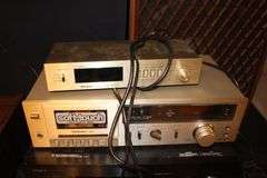 (2) Sansui SP-X7700 Speakers, (2) Pioneer CS-822 Speakers, Pioneer Stereo Cassette Deck, Technics Stereo Receiver, Integra Stereo System, Technics Stereo Cassette Deck, and Panasonic Audio Timer