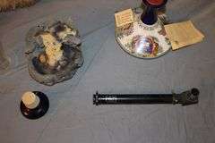 Glass Decanters, Coca Cola Glass, Liquor Barn Glass, Pens, Wall Decorations, Decanter, and Misc.
