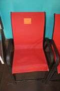 (2) Red Patio Chairs
