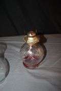 Oil Lamp with Globe and (2) Electric Lamps with Shades