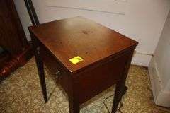 Sewing Machine Table with Sears Kenmore Sewing Machine and Seat