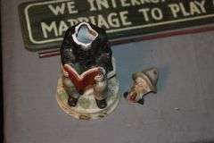 University of Louisville Doormat, Golfing Bag Figurines, Child Statues, Glass Candy Dishes, Size Small Sweatshirt, Figurines, and Misc.