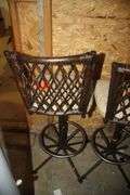 (4) Cushioned High Back Bar Stools