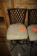 (4) Cushioned High Back Bar Stools