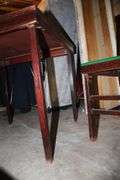 (4) Harp Back Folding Chairs and Folding Table