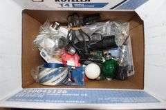 Light Bulbs, Watering Can, Cleaning Wipes, Pressure Washer Concentrate, Glass Cutting Board, Brush, and Misc.