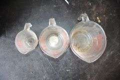 (3) Glass Measuring Cups