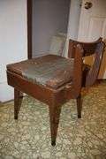 Sewing Machine Table with Sears Kenmore Sewing Machine and Seat